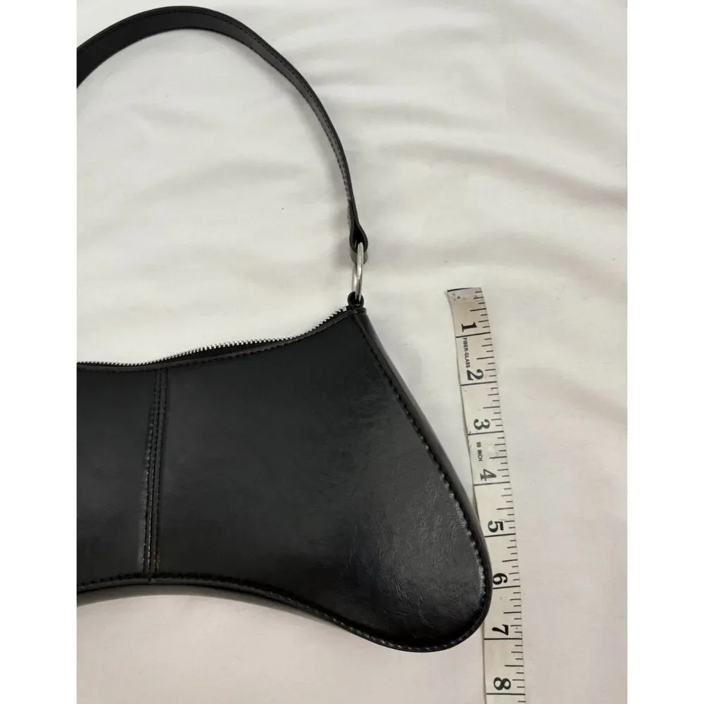 Divided Small Leather Shoulder Bag Purse Classy New Small Minimalist